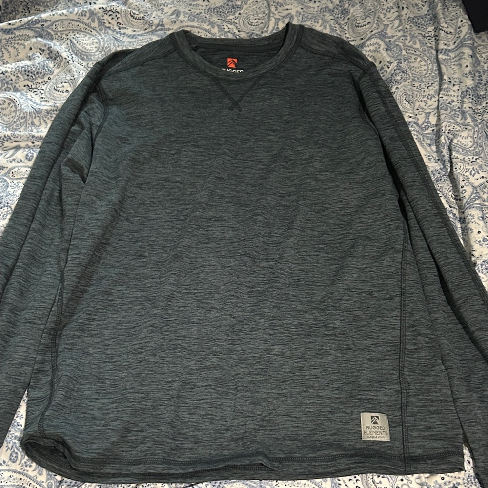 Rugged Elements Men's Charcoal Long Sleeve Shirt